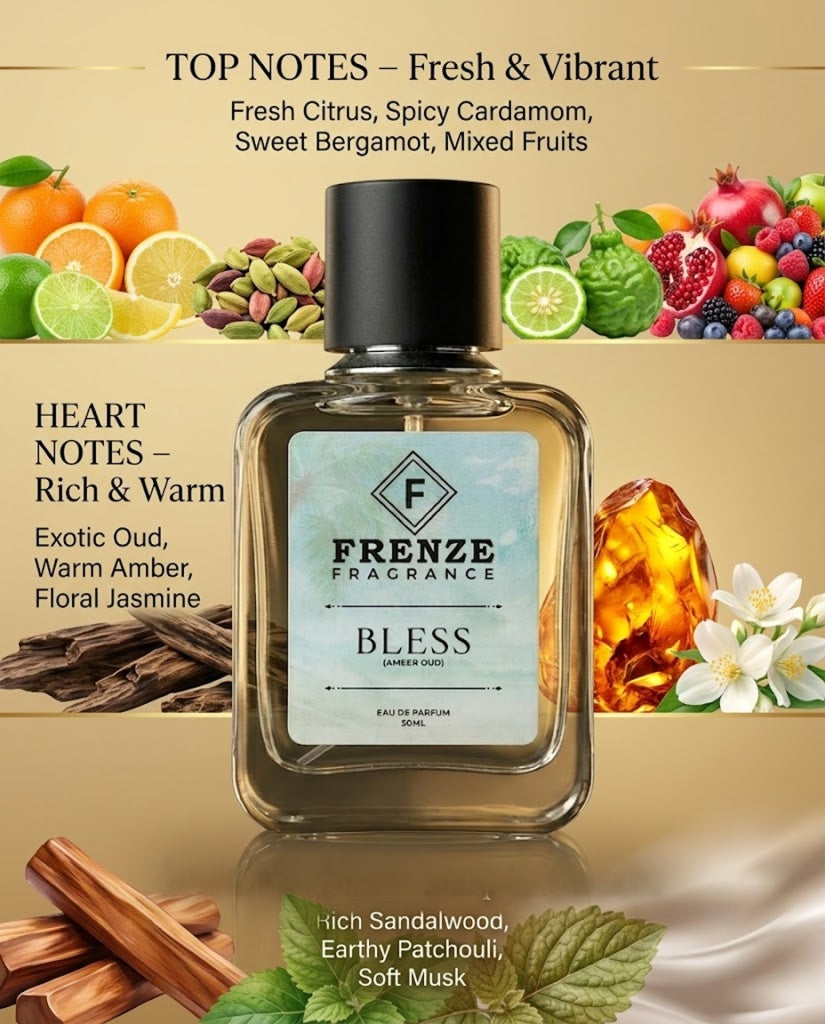 Bless – Fresh Citrus & Exotic Oud Perfume